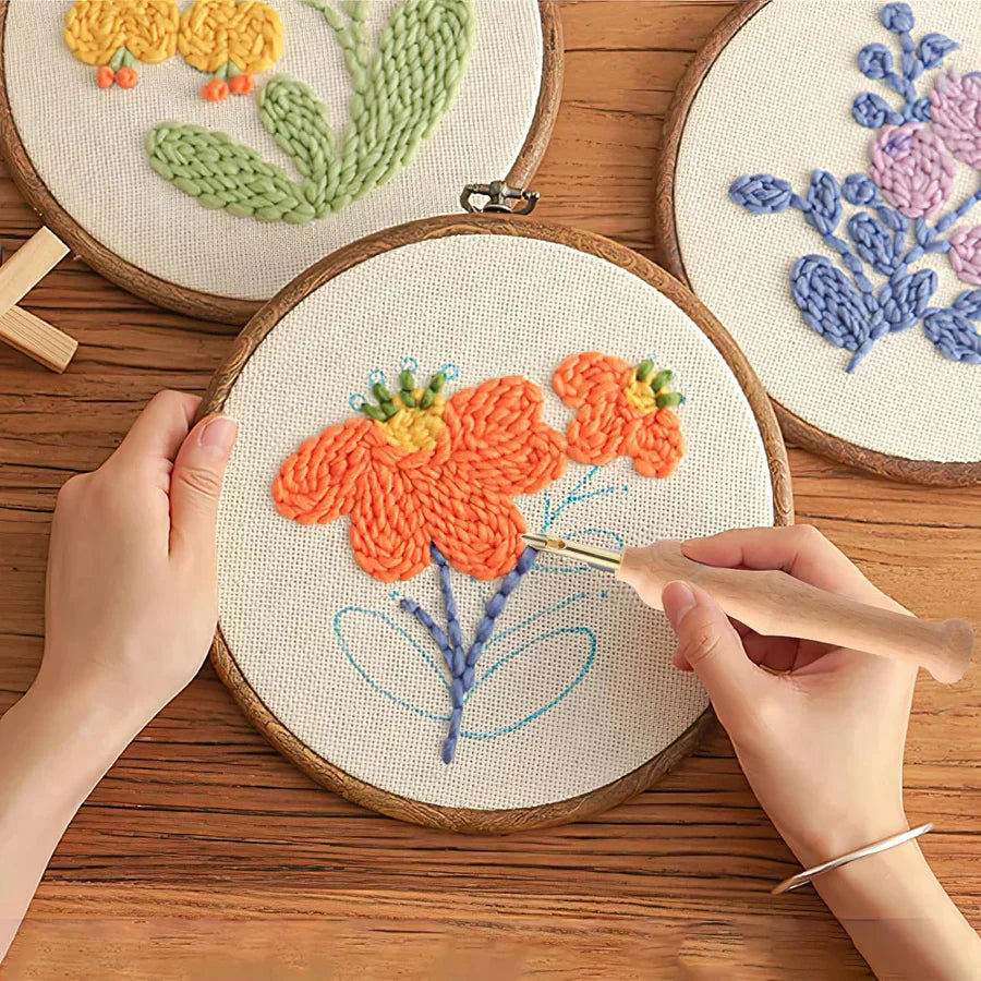 Punch Needle Embroidery Set – Fully Equipped for Immediate Start