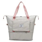 Foldable travel bag with wet compartment