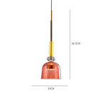 Colorful pendant light with glass shade – Living room & dining room