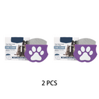 Pet comb with paw print handle