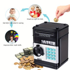 Electronic savings box with code