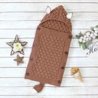 Knitted Baby Sleeping Bag with Ears and Tail