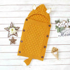Knitted Baby Sleeping Bag with Ears and Tail