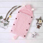 Knitted Baby Sleeping Bag with Ears and Tail