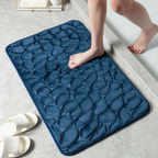 Memory Foam Badematte mit Kieselstein-Design
