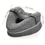 Kniekissen Memory Foam mit Gurt – Ergonomisch für Seitenschläfer