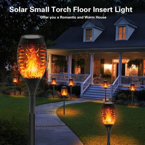 Solar-Gartenfackel mit Flammenlicht-Effekt