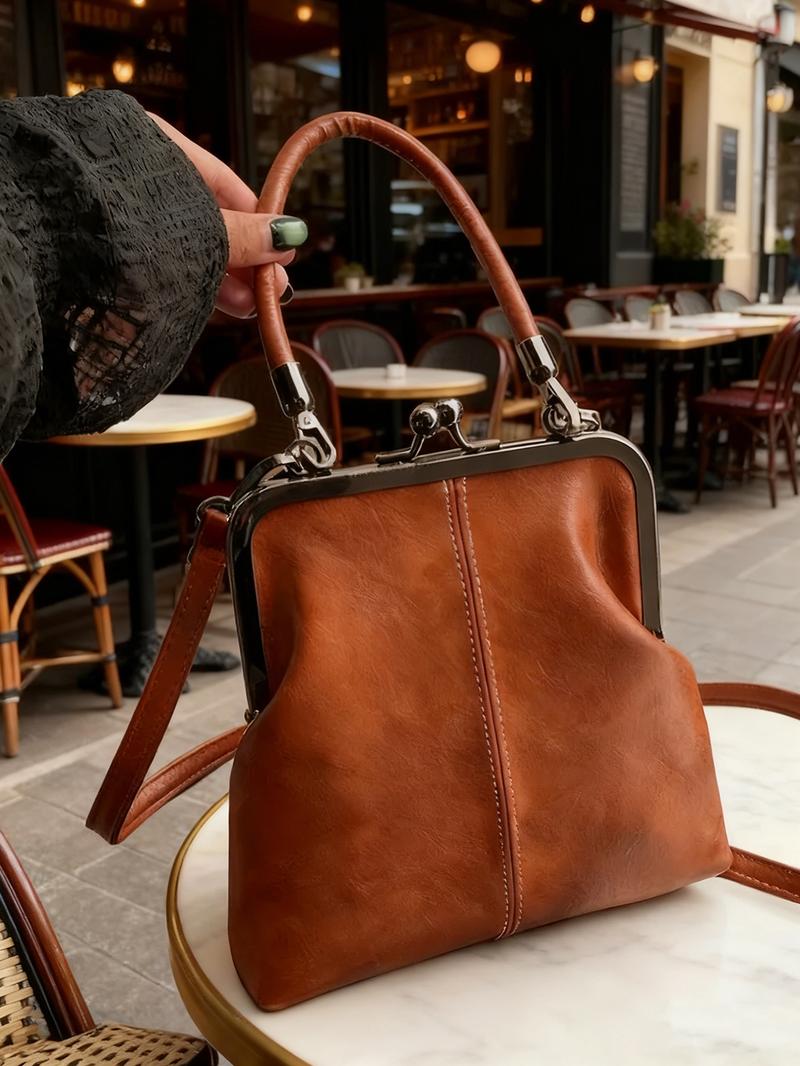 Vintage Handtasche mit Bügelverschluss