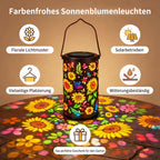 Solar-Gartenlaterne mit LED-Lichtprojektion