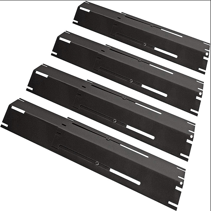 Grillplatte verstellbar 30-53 cm Edelstahl schwarz porzellan
