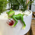 Frog Figurine for Flower Pots and Garden
