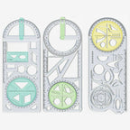 Multifunctional Geometry Ruler with Protractor