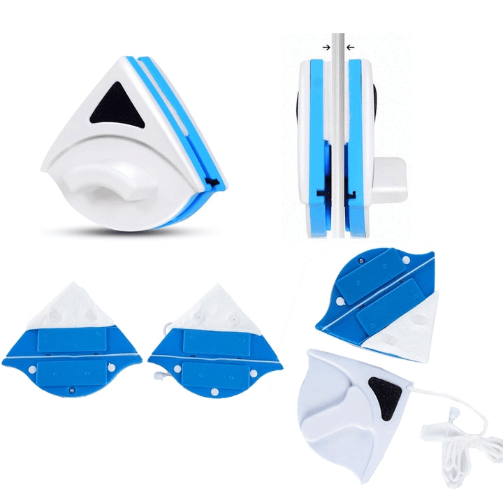 Magnetic window cleaner for both sides