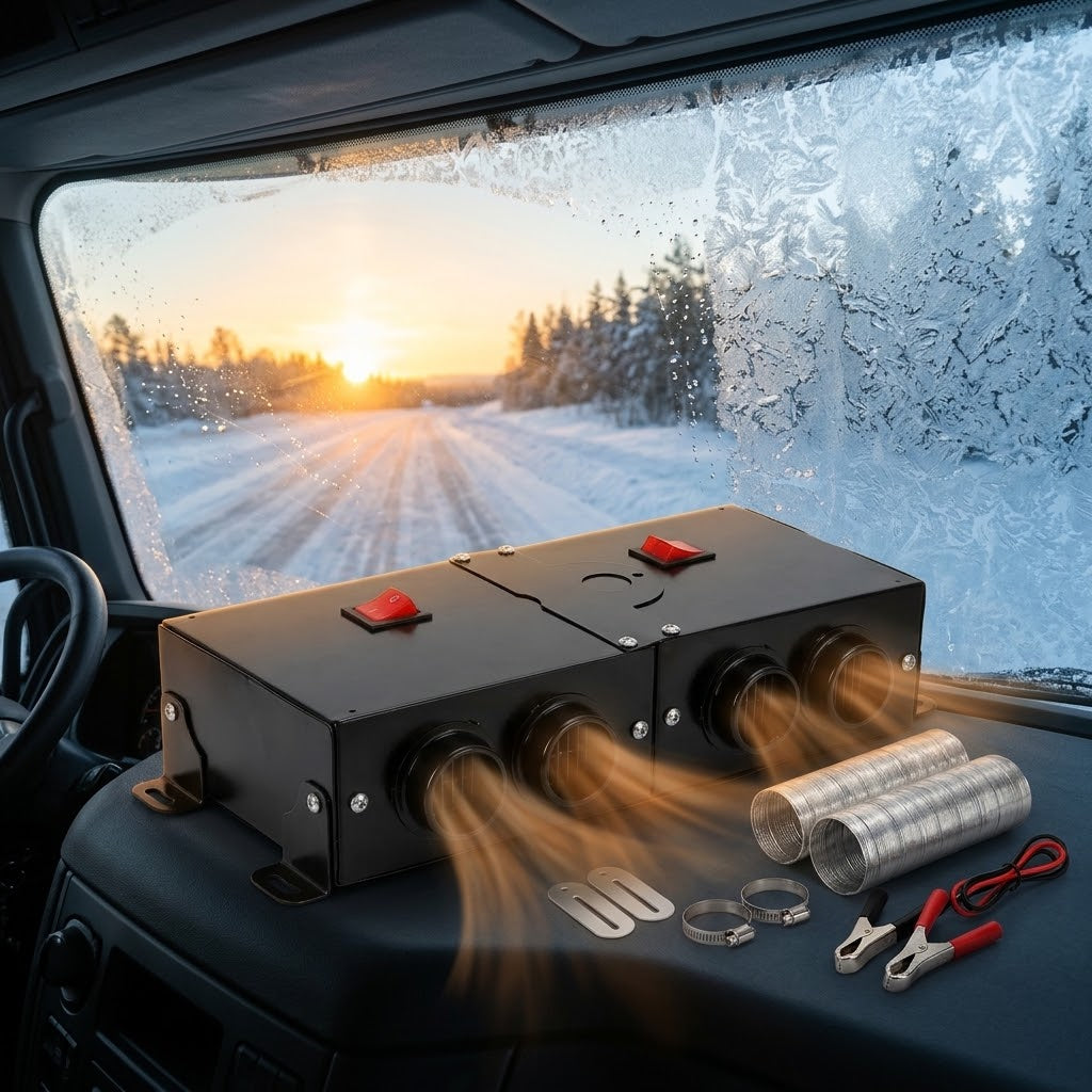 24V Autoheizung für LKW & Bus mit 4 Luftauslässen, Metallgehäuse