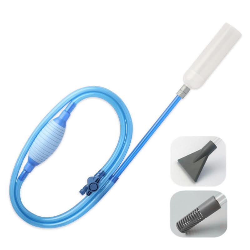 Aquarium Siphon mit Durchflussregelung und Fischnetz