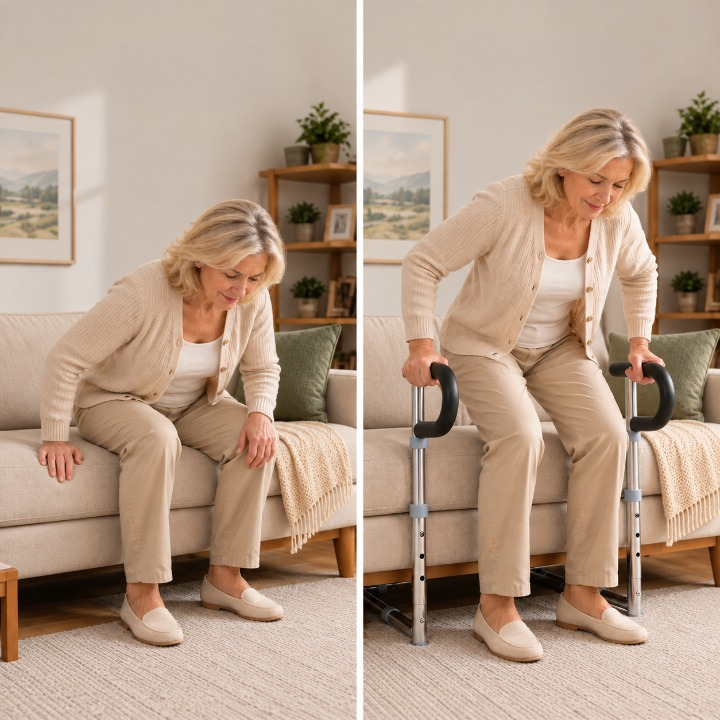 Aufstehhilfe Sofa mit ergonomischem Griff