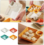 Dip holder with integrated sauce compartment – No more dripping
