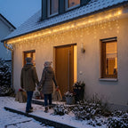 LED Eisregen-Lichterkette 10 m mit 8 Leuchtmodi, IP55