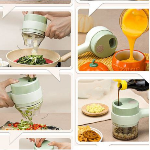 4-in-1 Electric Chopper with USB Charging