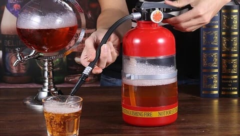 Beverage dispenser fire extinguisher design 2 liters