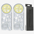 Multifunctional Geometry Ruler with Protractor