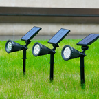 Solar LED Gartenstrahler mit automatischem Solarpanel