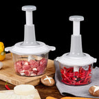Manual chopper without power – stainless steel blades