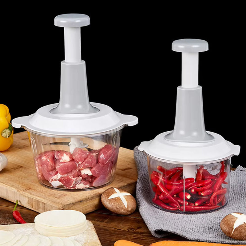Manual chopper without power – stainless steel blades