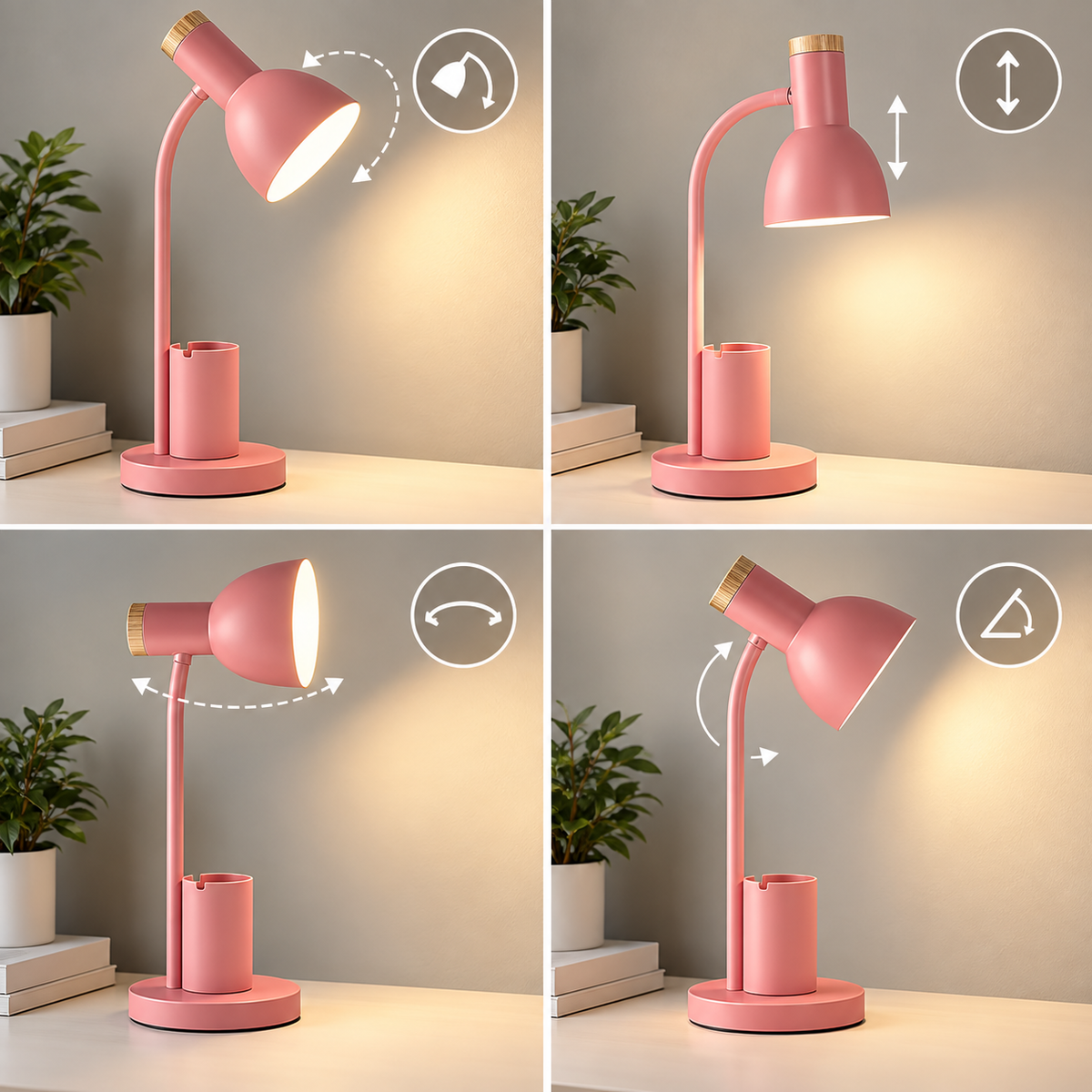 LED-Schreibtischlampe mit Stifthalter