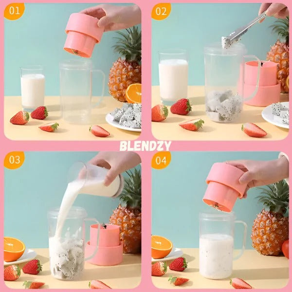 Smoothie-Mixer tragbar mit Akku – 420 ml Fassungsvermögen