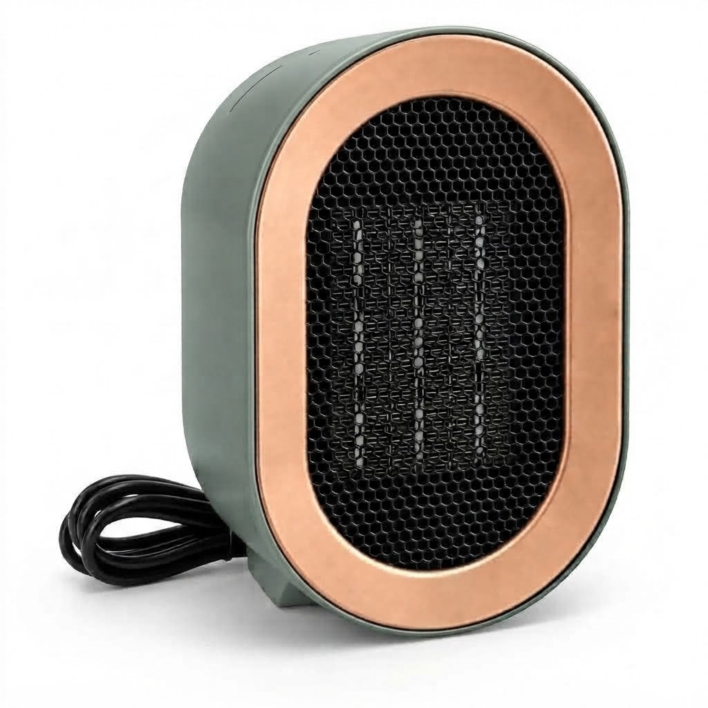 Metal electric heater with thermostat
