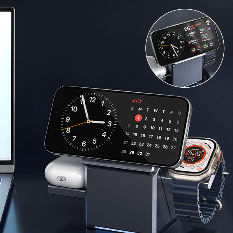 3-in-1 Wireless Charger for Phone, Watch, and Headphones