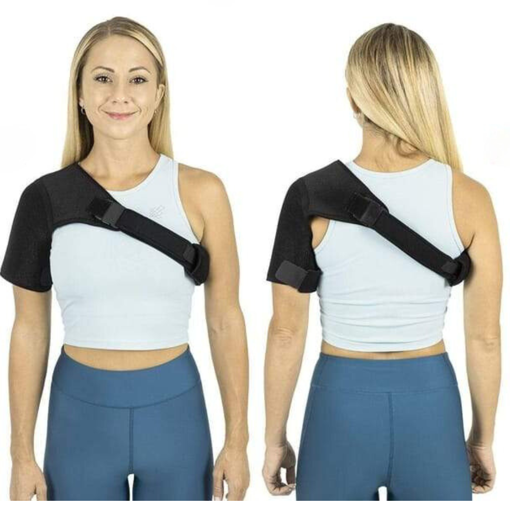 Adjustable shoulder brace for pain relief