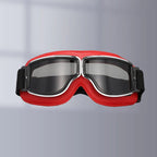 Motorradbrille Vintage-Stil mit verstellbarem Gummiband