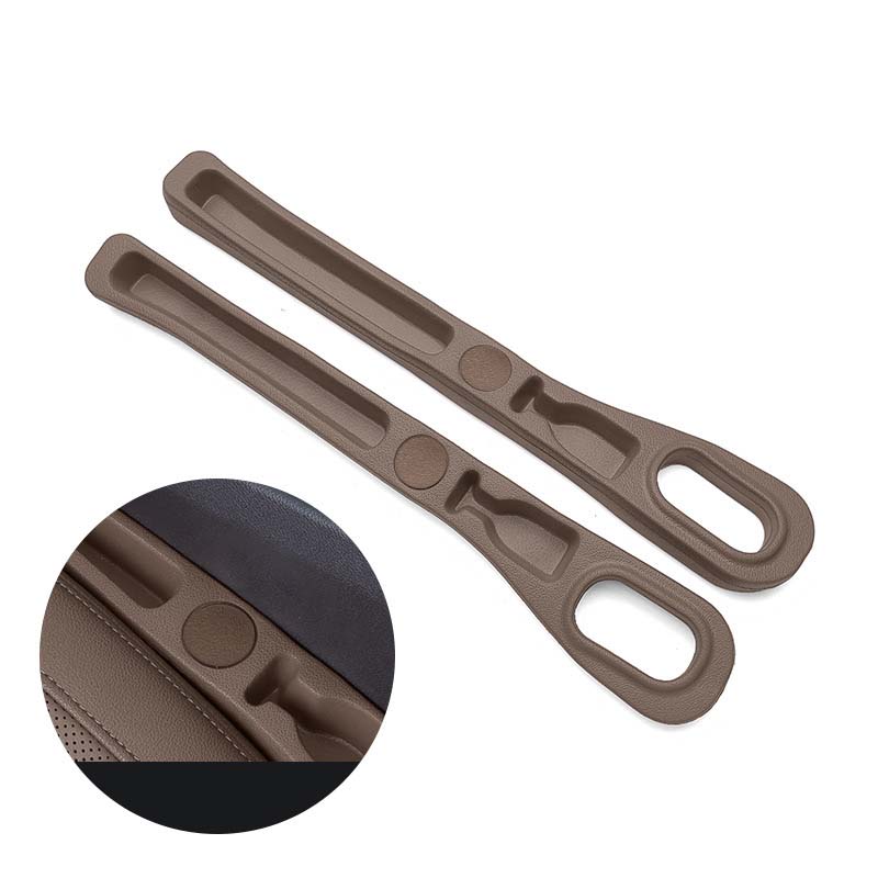 Car seat gap filler with storage compartments