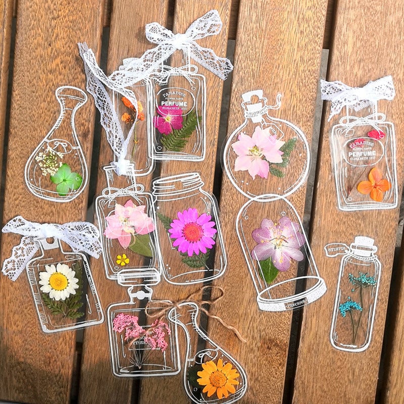 Dried Flower Bookmark Set – 30 Pieces with Tassel