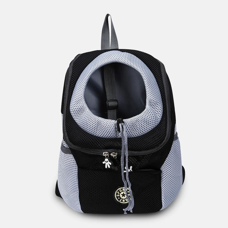 Hunde-Tragetasche Rucksack mit Sicherheitshaken – Fronttragen, bis 10 kg