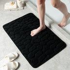 Memory Foam Badematte mit Kieselstein-Design