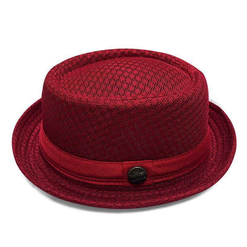 Sommer Pork Pie Hut Mesh atmungsaktiv für Damen und Herren