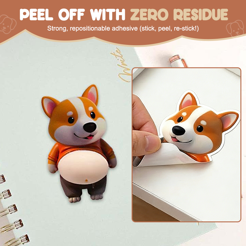 Silicone Sticker Dog – Shock Protection for Phone and Surfaces
