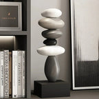 Stone sculpture with stacked elements – balance and calm