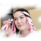 Lockenband Satin für hitzefrei Locken über Nacht