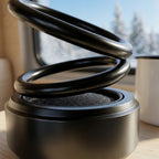 Portable solar heating ring without a power outlet, for cars, RVs, and offices