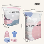 Vacuum storage bags for clothing and bedding