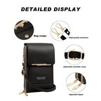 Cell phone case shoulder bag with touchscreen window