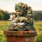 Garden Stake Forest Spirit with Natural Motif made of Acrylic
