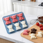 Eiswürfelform Silikon Highland-Kuh mit 6 Mulden
