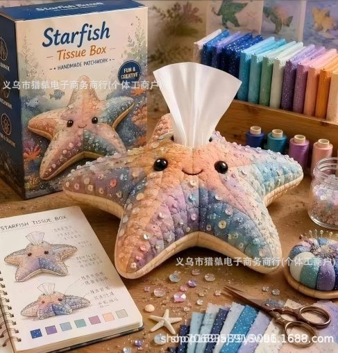Taschentuchbox-Hülle DIY-Set mit Tierdesign