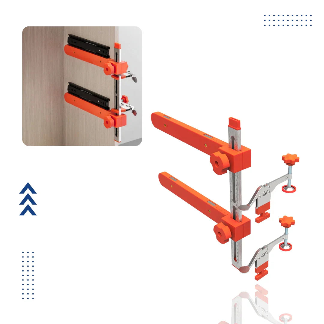 Tensioning device for drawer slides – precise installation
