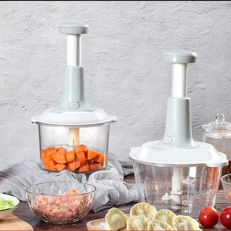 Manual chopper without power – stainless steel blades